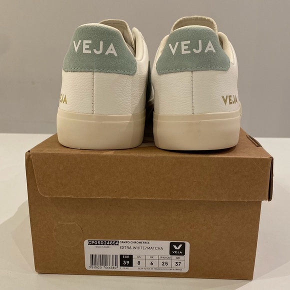 Veja Campo Sneaker Extra White/Matcha Suede sz 39EU/8US New in Box - Picture 3 of 7